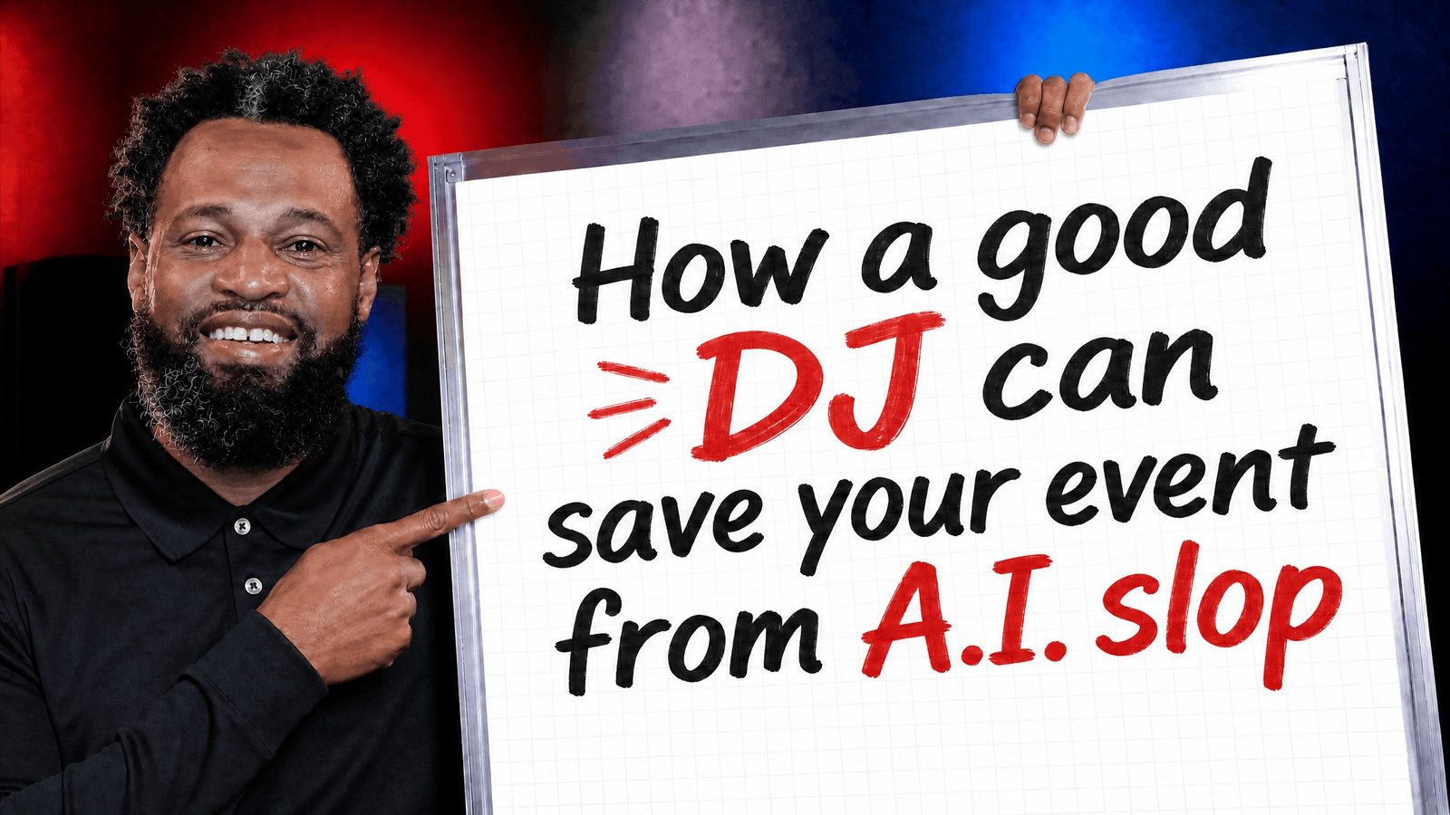 Keep it human, use a real DJ for your wedding